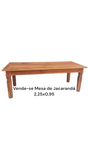 Mesa de madeira jacarandá