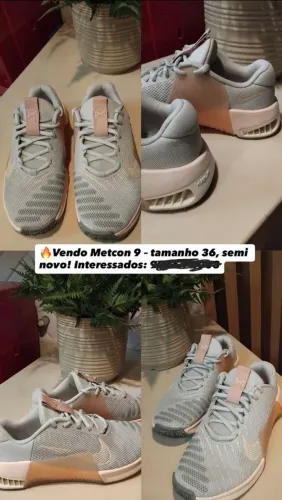 Vendo tênis Nike Metcon 9 tamanho 36 - Seminovo