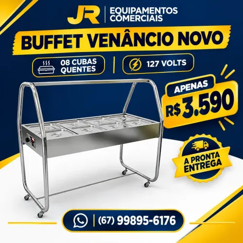 Buffet Venâncio Novo de 08 cubas 