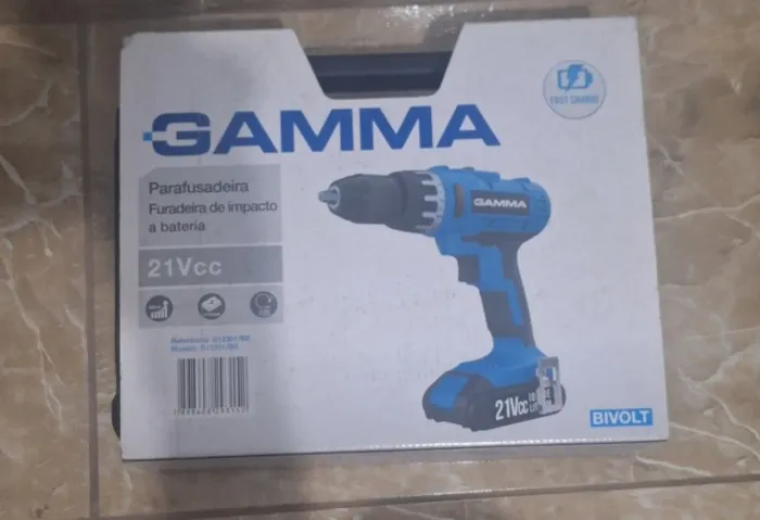 Parafusadeira/Furadeira de Impacto Gamma 21V - Bivolt (NOVA/NUNCA USADA)
