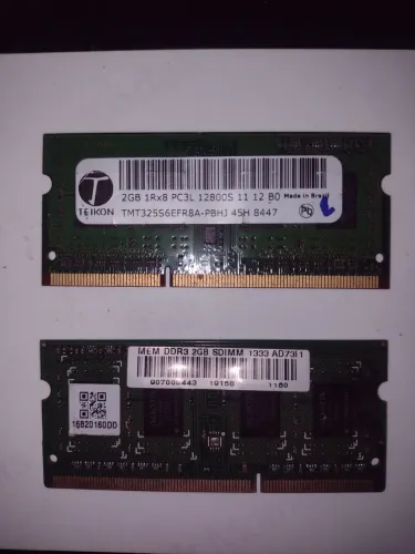 Kit 2 Memórias RAM para Notebook DDR3L 2GB 1600MHz PC3L-12800S
