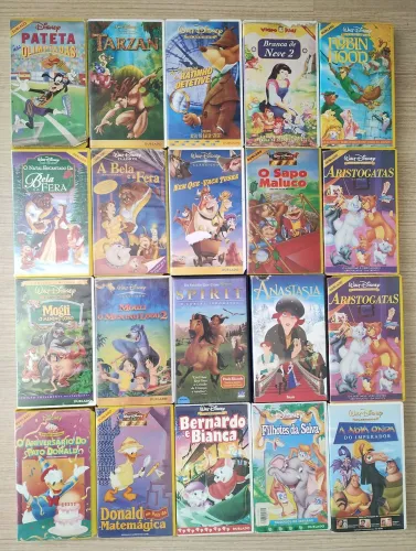 Fitas VHS desenhos Disney diversas