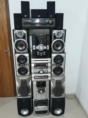 Vendo lote de som .aiwa sóny panasonic. aceito negociaçao .vendo separado