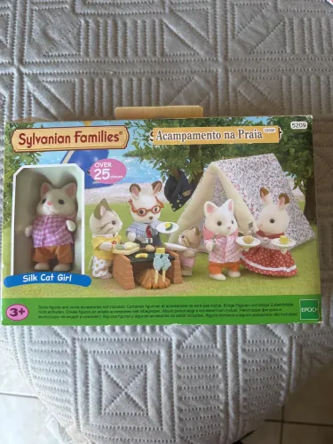 Sylvanian Families acampamento na praia