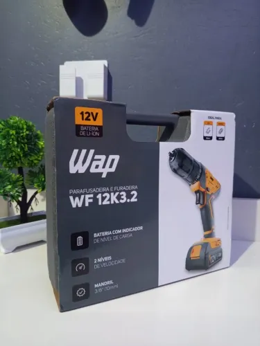 Kit Ferramentas WAP Parafusadeira 12V Completa na Caixa