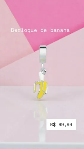 Pingente berloque para pulseira, pronta entrega