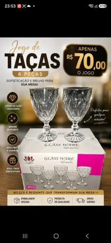 Jogo de taças
