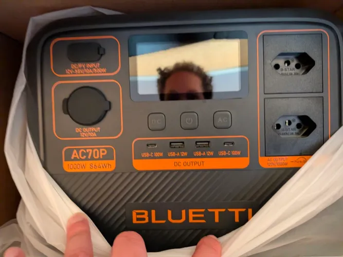 Bluetti AC70p Gerador Solar 1000w 864wh 110v Br
