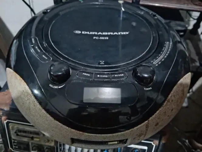  rádio portátil mp3, cd player fm stereo ( durabrand )  PC-5639
