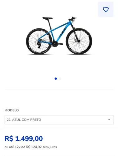 Bicicleta de alumínio e com freio hidráulico