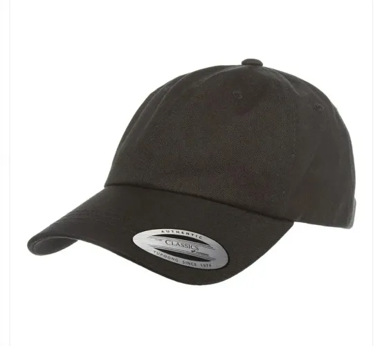 Boné Flexfit Classics Dad Hat Preto. 