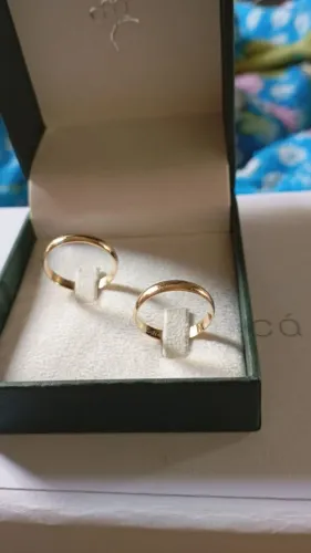 Aliança de ouro 18k