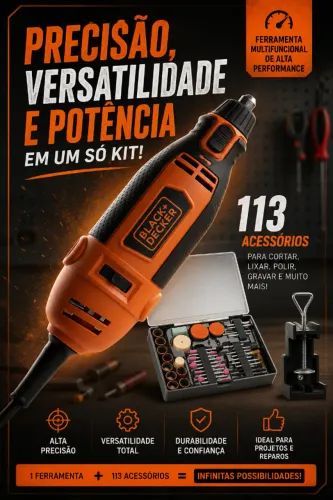 Micro Retifica Black Decker RT18KA