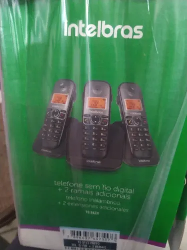 Telefone Intelbras  ts 5123 sem fio digital + ramais adicionais 