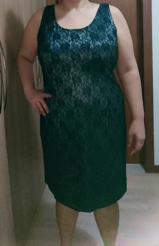 Pretinho nada básico, renda preta sobre cetim cinza chumbo. tam 48. Marca: Palank Fashion