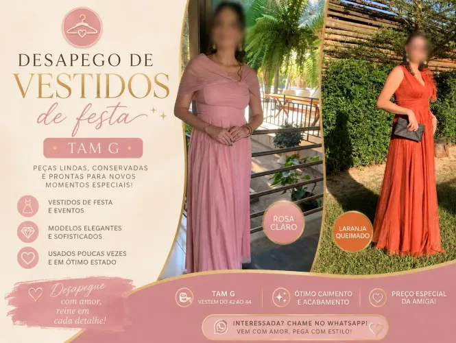 Vestido de festa desapego