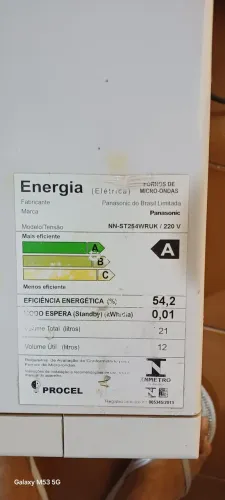 Vendo micro-ondas Panasonic