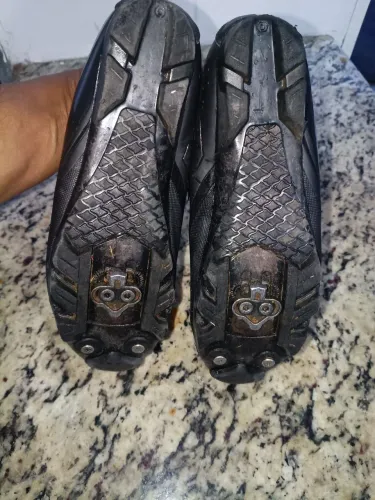 Sapatilha mtb + pedal clip
