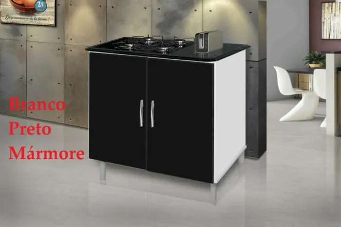 Balcao Mega moderno para cooktop de 4 bocas ->> Frete e Montagem grátis!!!