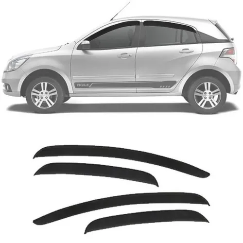 Calha de Chuva Esportiva Chevrolet Agile Todos Fumê 4 portas