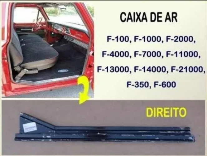 Caixa Ar F-100 F-1000 72 à 92 Direito