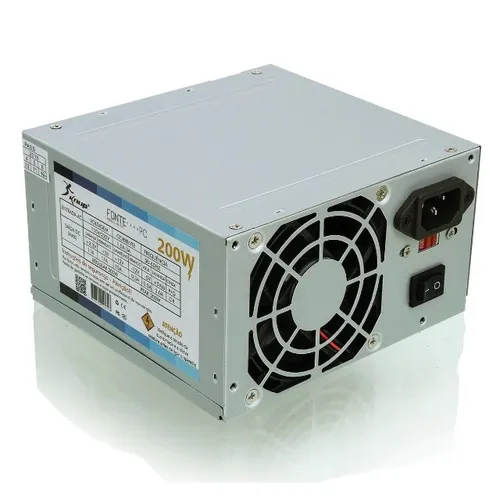 Fonte de Alimentação ATX 200W Reais Power Super Silenciosa Pc Bivolt Knup