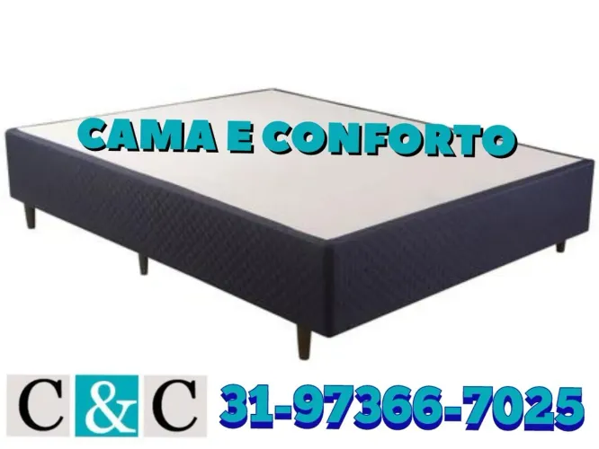BASE BOX CASAL NOVAS COM ENTREGA GRÁTIS