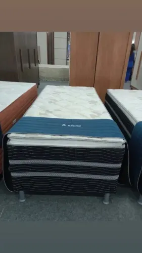 Unibox solteiro bon sono 10cm de espuma com pilow top 
