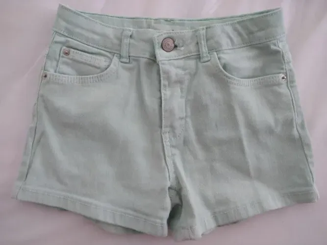 Shorts jeans infantil - tamanho 8 - Zara