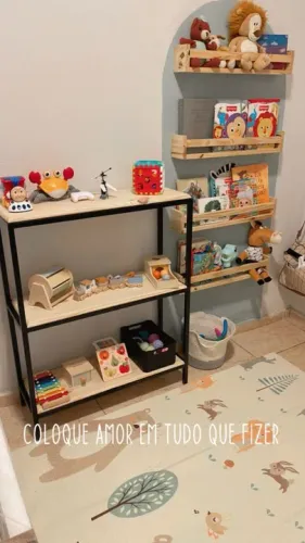Mini estante industrial reforçada