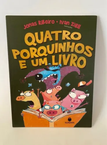 Livro quatro porquinhos e um livro