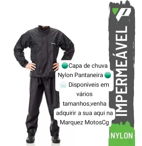 Capa de chuva de Nylon Pantaneira