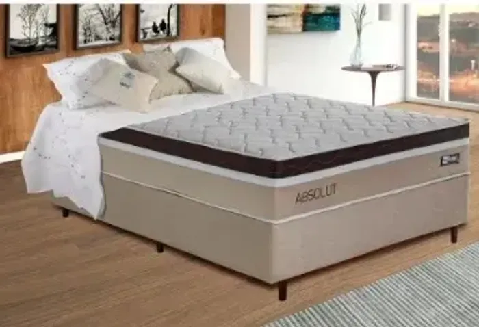 Conjunto Casal (Base+Colchão) Molas ensacadas e espuma D33