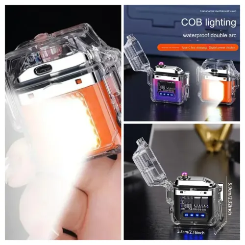 Isqueiro de Plasma - Recarregável com Lanterna Led.