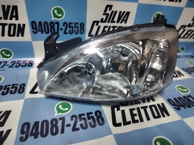 farol esquerdo corsa 2003 2004 2005 2006 2007 2008 2009 2010 2011 novo importadoi
