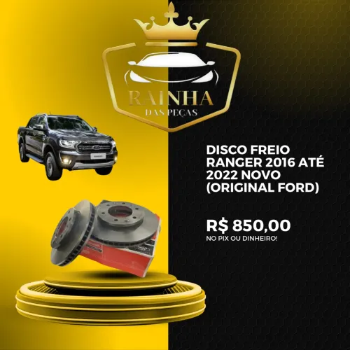 Disco Freio Ranger 2016 até 2022 Novo (Original Ford)