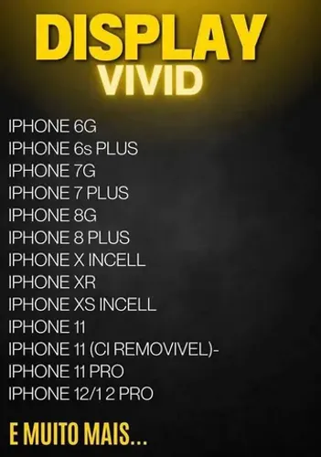 Display Vivid para iPhone Apple !!!