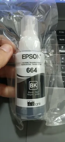 Tinta Epson 664 Preta Nova Lacrada 70ML Pronta Entrega