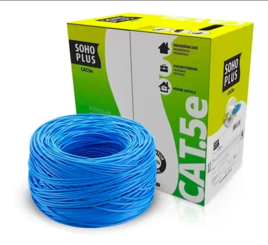 Cabo de Rede Furukawa Cat5e Soho Plus  Cor Azul - Metro - Nexo Store