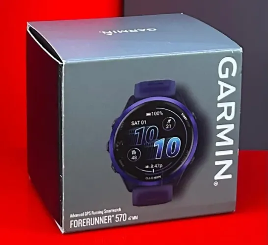 Garmin Forerunner 570 Amoled - 47mm - Purple - Produto Novo com Garantia da Loja