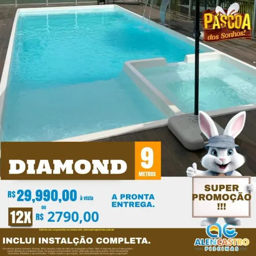 Piscina 9x4 Kit Básico ! Incluso instalação!