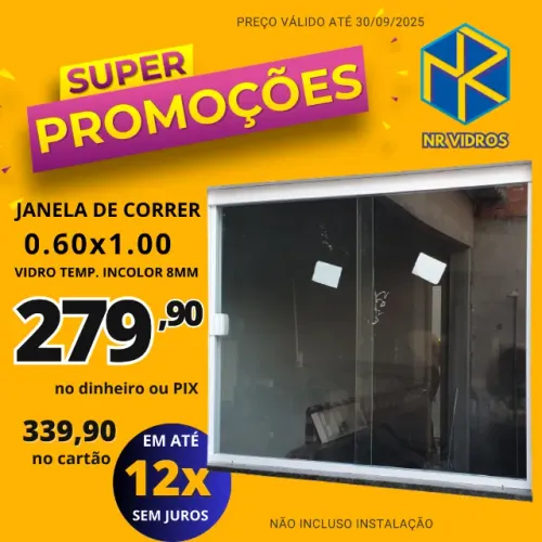 Janela 60x100 Blindex Incolor pronta entrega