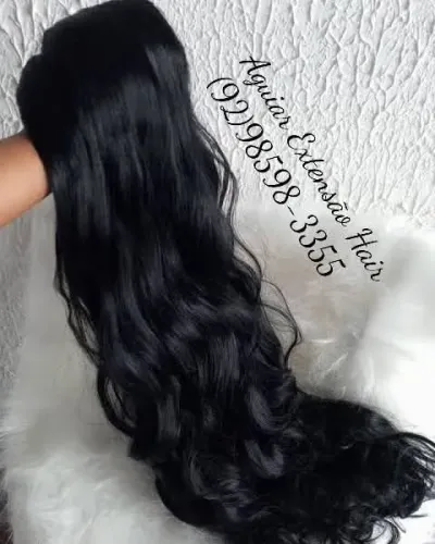 Mega Hair fios de luxo tela tic tac 