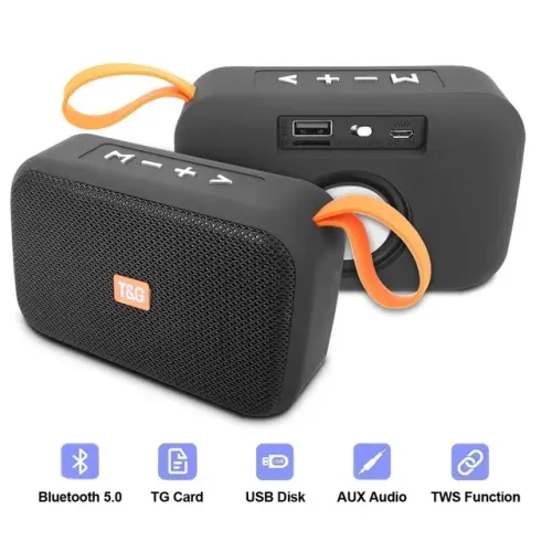 Caixa de som Bluetooth T&G speaker Mini Subwoof TG506, Radio FM, Cartão, Cores, Nova, Lacr
