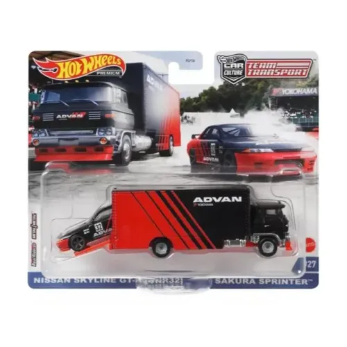 Hot Wheels - Team Transport: Nissan Skyline GT-R BNR32 Advan #27