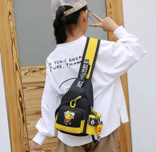 Mochila Infantil Pikachu - Unissex - Nova