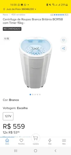 Centrifuga roupas