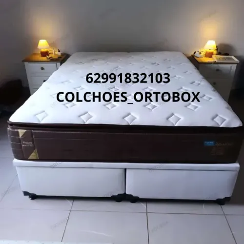 Base e Colchão Super king suporte de peso 180 kilos de cada lado
