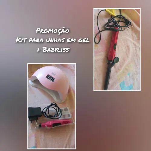 Kit P/ unhas e babyliss