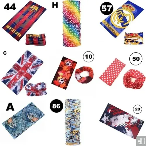 Bandanas Máscara Tube Neck Lenço Balaclava Gorro Moda Estampa Masculina Feminina Esportiva